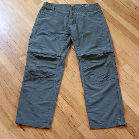 KUHL Pants Mens 36x30 Green Khaki STEALTH Convertible NYLON Hiking Outdoors - Picture 4 of 10
